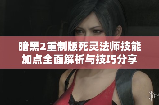 暗黑2重制版死灵法师技能加点全面解析与技巧分享