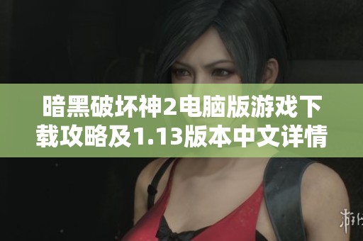 暗黑破坏神2电脑版游戏下载攻略及1.13版本中文详情