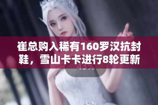 崔总购入稀有160罗汉抗封鞋，雪山卡卡进行8轮更新！