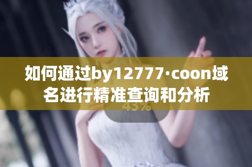 如何通过by12777·coon域名进行精准查询和分析