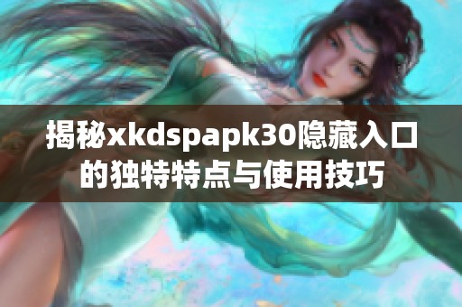 揭秘xkdspapk30隐藏入口的独特特点与使用技巧