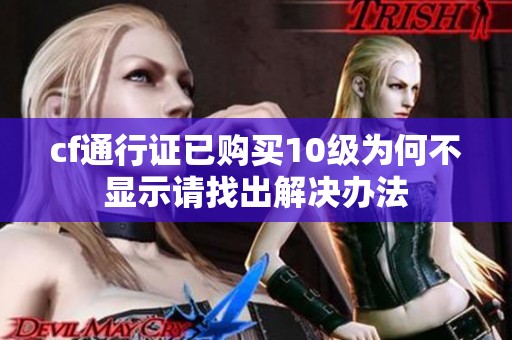 cf通行证已购买10级为何不显示请找出解决办法