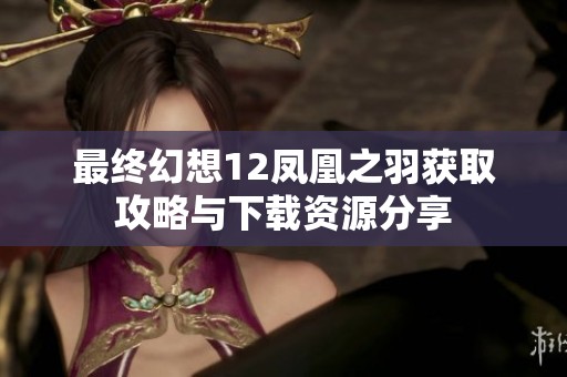 最终幻想12凤凰之羽获取攻略与下载资源分享