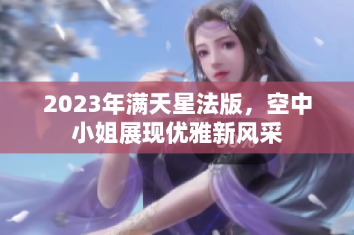 2023年满天星法版，空中小姐展现优雅新风采