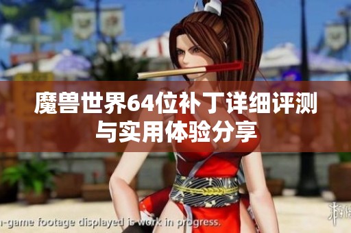 魔兽世界64位补丁详细评测与实用体验分享