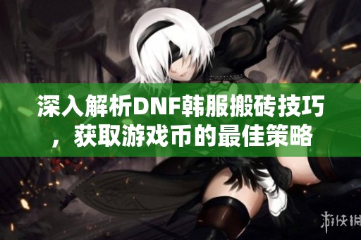深入解析DNF韩服搬砖技巧，获取游戏币的最佳策略