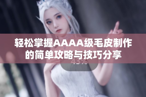 轻松掌握AAAA级毛皮制作的简单攻略与技巧分享