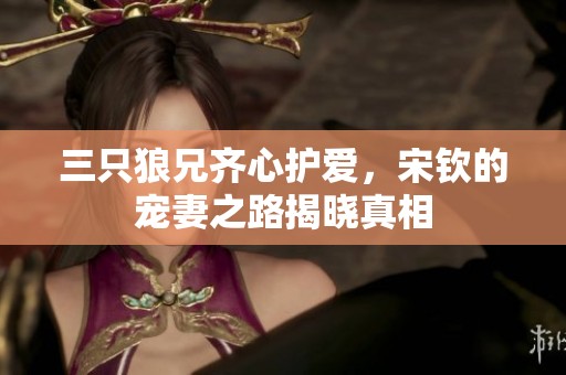 三只狼兄齐心护爱，宋钦的宠妻之路揭晓真相