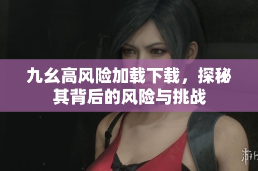 九幺高风险加载下载，探秘其背后的风险与挑战