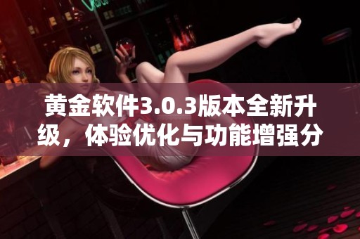 黄金软件3.0.3版本全新升级，体验优化与功能增强分析