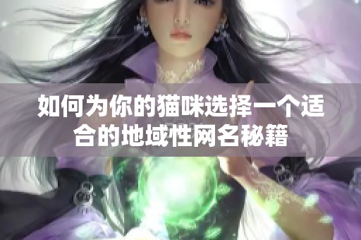 如何为你的猫咪选择一个适合的地域性网名秘籍