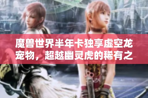 魔兽世界半年卡独享虚空龙宠物，超越幽灵虎的稀有之选