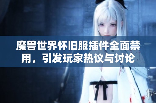 魔兽世界怀旧服插件全面禁用，引发玩家热议与讨论