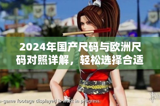 2024年国产尺码与欧洲尺码对照详解，轻松选择合适服装
