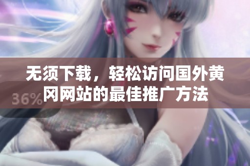 无须下载，轻松访问国外黄冈网站的最佳推广方法