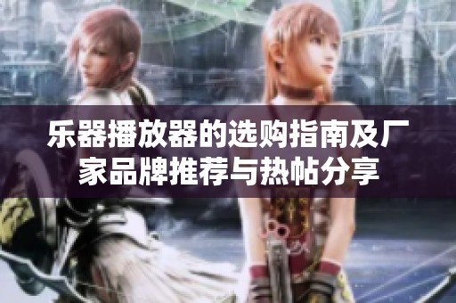 乐器播放器的选购指南及厂家品牌推荐与热帖分享