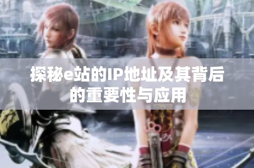 探秘e站的IP地址及其背后的重要性与应用