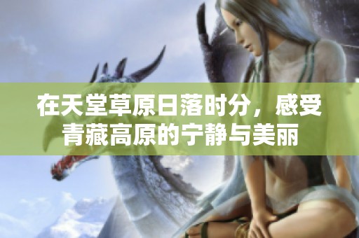 在天堂草原日落时分，感受青藏高原的宁静与美丽