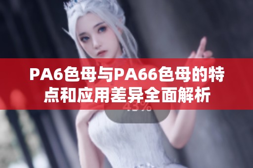 PA6色母与PA66色母的特点和应用差异全面解析