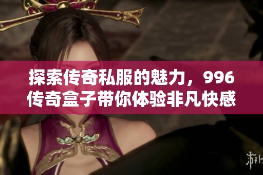 探索传奇私服的魅力，996传奇盒子带你体验非凡快感
