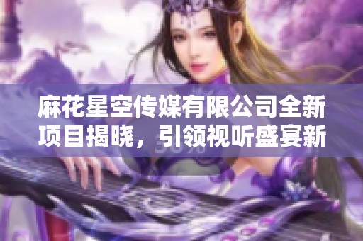 麻花星空传媒有限公司全新项目揭晓，引领视听盛宴新潮流