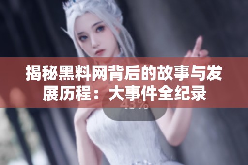 揭秘黑料网背后的故事与发展历程：大事件全纪录