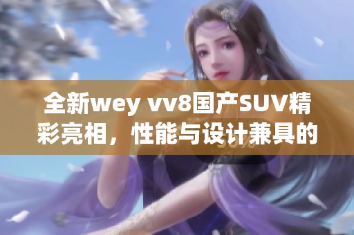 全新wey vv8国产SUV精彩亮相，性能与设计兼具的豪华之选