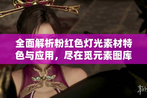 全面解析粉红色灯光素材特色与应用，尽在觅元素图库