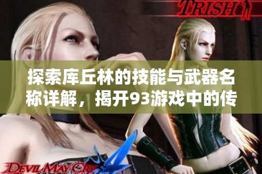探索库丘林的技能与武器名称详解，揭开93游戏中的传奇战士面纱