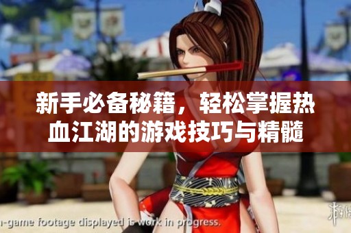 新手必备秘籍，轻松掌握热血江湖的游戏技巧与精髓
