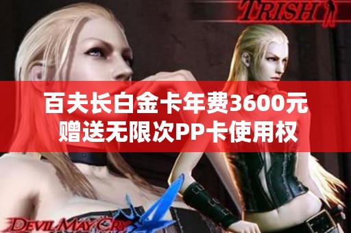 百夫长白金卡年费3600元 赠送无限次PP卡使用权