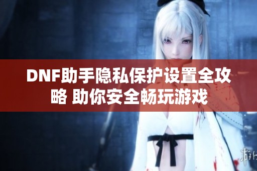 DNF助手隐私保护设置全攻略 助你安全畅玩游戏
