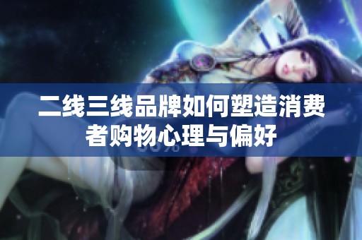 二线三线品牌如何塑造消费者购物心理与偏好