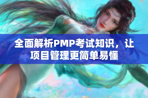 全面解析PMP考试知识，让项目管理更简单易懂