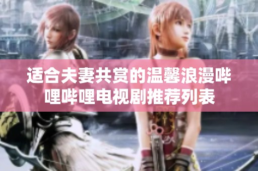 适合夫妻共赏的温馨浪漫哔哩哔哩电视剧推荐列表