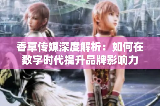 香草传媒深度解析：如何在数字时代提升品牌影响力