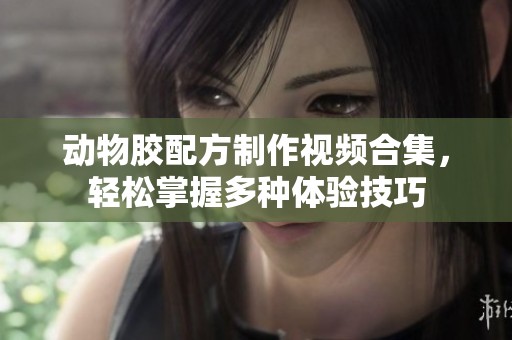 动物胶配方制作视频合集，轻松掌握多种体验技巧