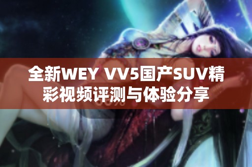 全新WEY VV5国产SUV精彩视频评测与体验分享