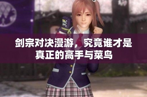 剑宗对决漫游，究竟谁才是真正的高手与菜鸟