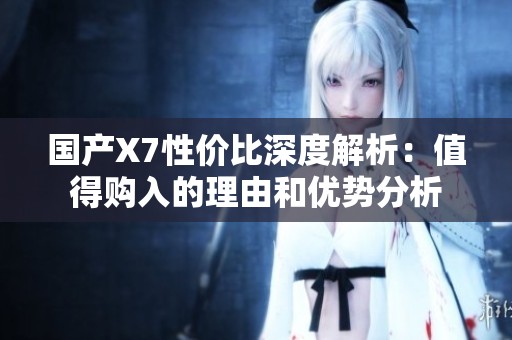 国产X7性价比深度解析：值得购入的理由和优势分析