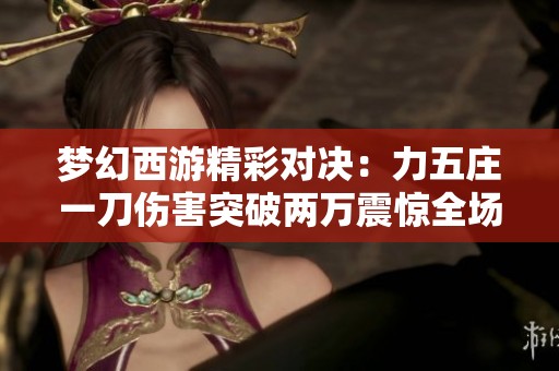 梦幻西游精彩对决：力五庄一刀伤害突破两万震惊全场