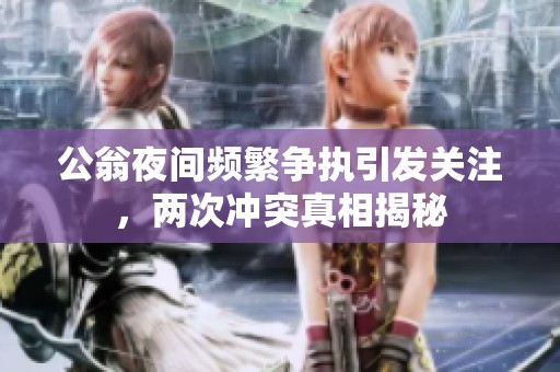 公翁夜间频繁争执引发关注，两次冲突真相揭秘