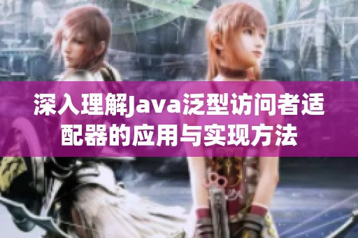 深入理解Java泛型访问者适配器的应用与实现方法