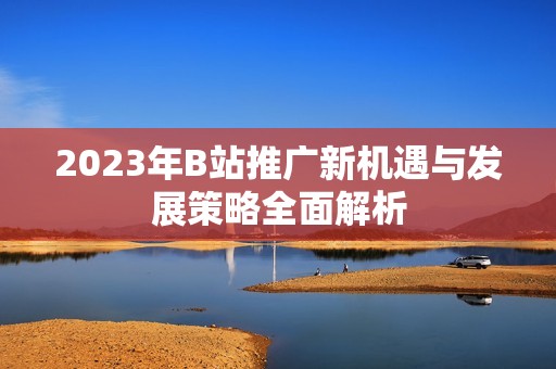 2023年B站推广新机遇与发展策略全面解析