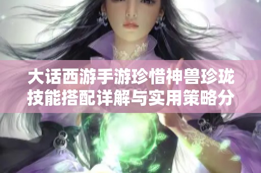 大话西游手游珍惜神兽珍珑技能搭配详解与实用策略分享