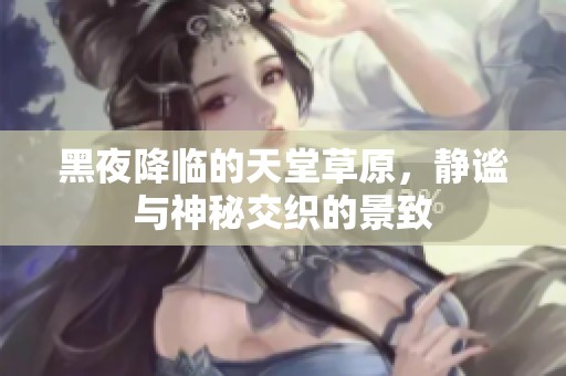 黑夜降临的天堂草原，静谧与神秘交织的景致